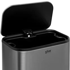 3S. x Home Poubelle Soft Close en inox finition mat 5L
