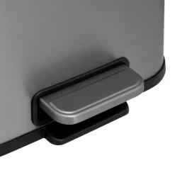 3S. x Home Poubelle Soft Close en inox finition mat 5L