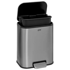 3S. x Home Poubelle Soft Close en inox finition mat 5L