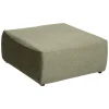 3S. x Home Pouf en velours vert cèdre Hot