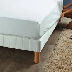 Selenia Protège-matelas imperméable forme drap-housse en jersey extensible avec film PU - Blanc New