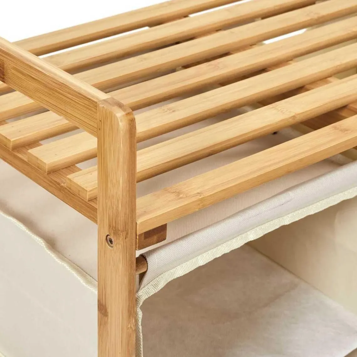 3S. x Home Rangement Compartiments avec Support en Bambou Online