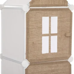 3S. x Home Rangement en colonne en jute