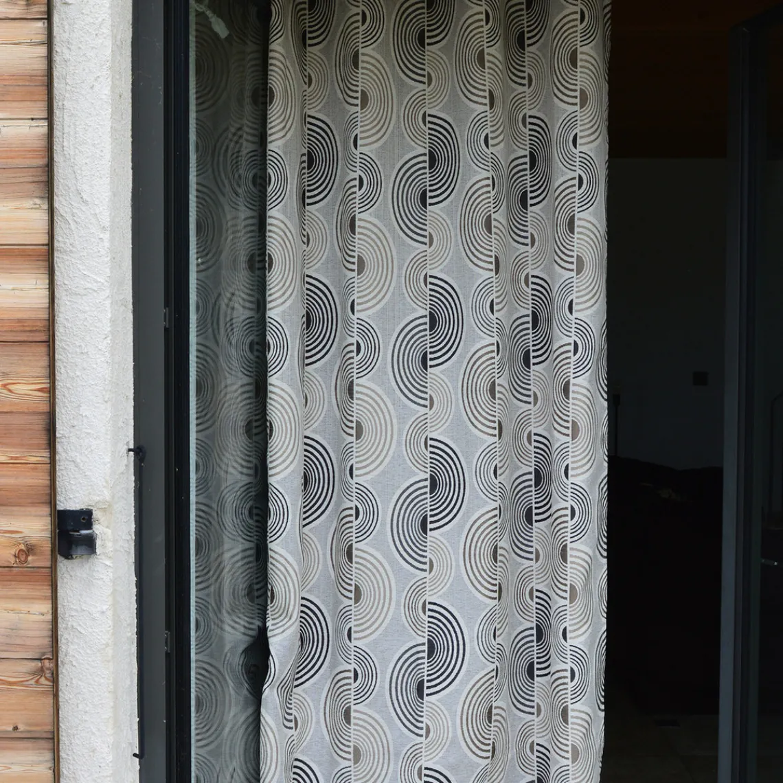 3S. x Home Rideau ameublement jacquard 140x260 OYA - Noir Clearance