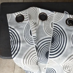 3S. x Home Rideau ameublement jacquard 140x260 OYA - Noir Clearance