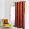 3S. x Home Rideau d'Ameublement Uni Cuivre 135X260 cm VELOURS Clearance