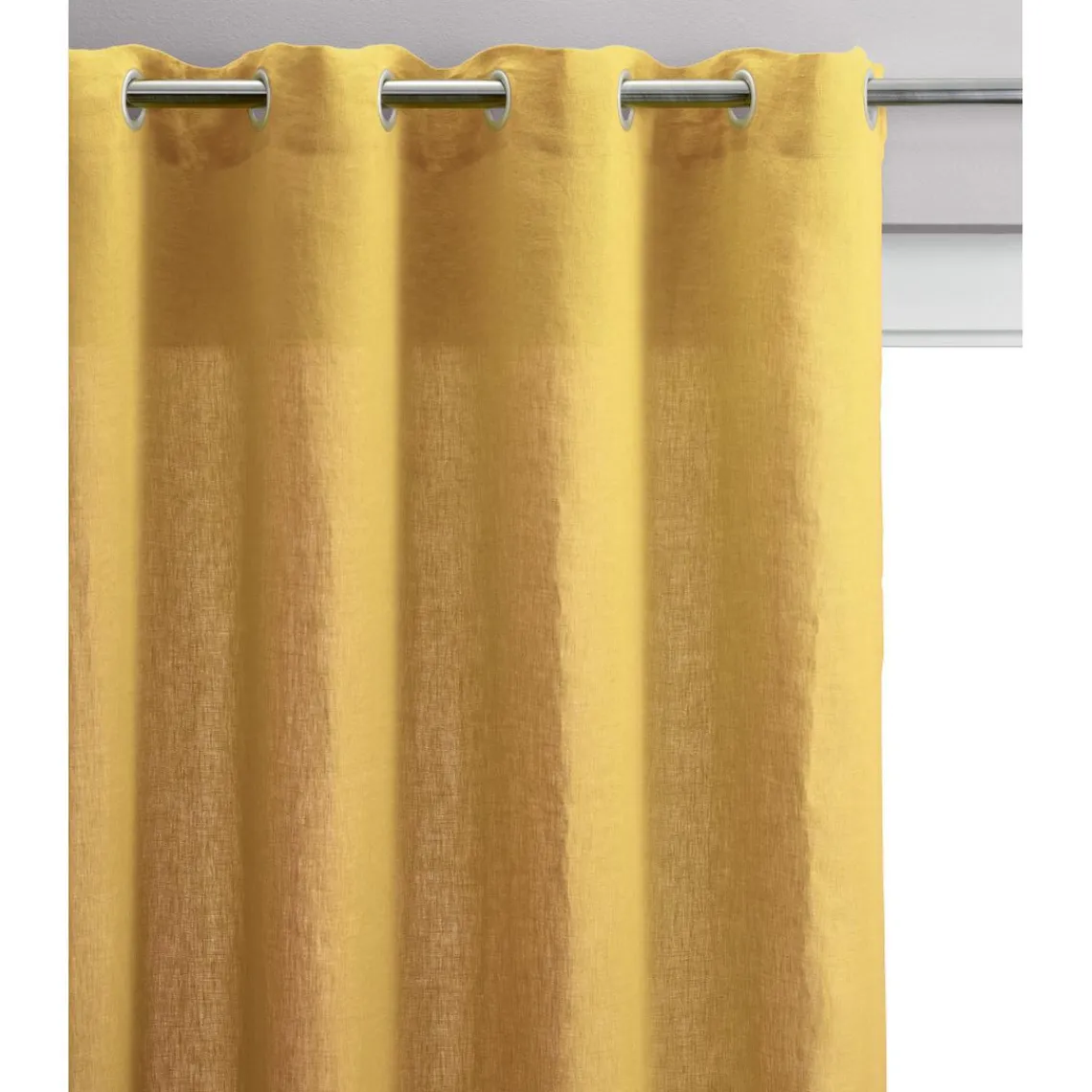 Maison Vivaraise Rideau en lin voile Zeff Absynthe Jaune Best