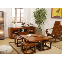 Macabane Rocking Chair EDEN Bois Mindi Sale