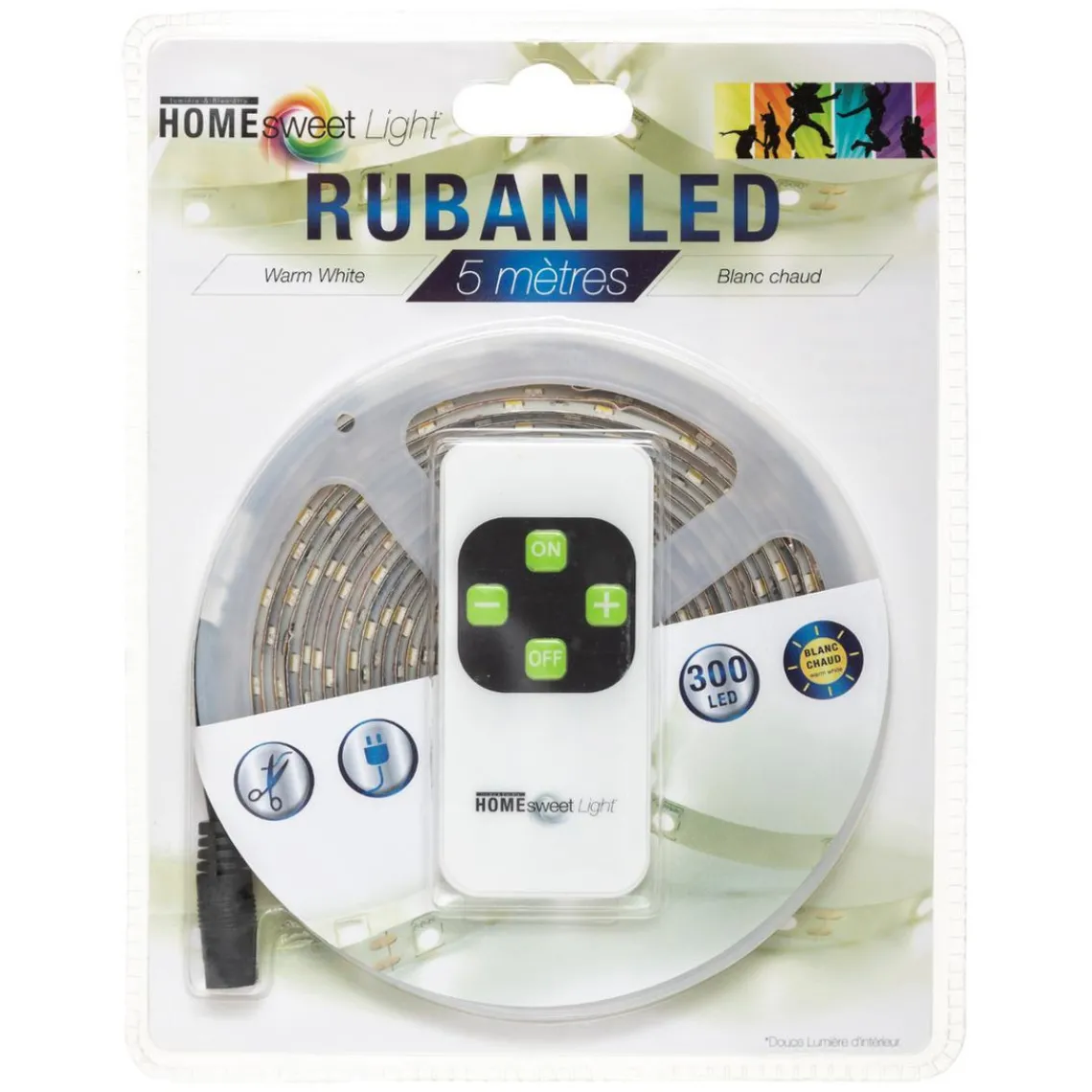 3S. x Home Ruban LED blanc et télécommande Clearance
