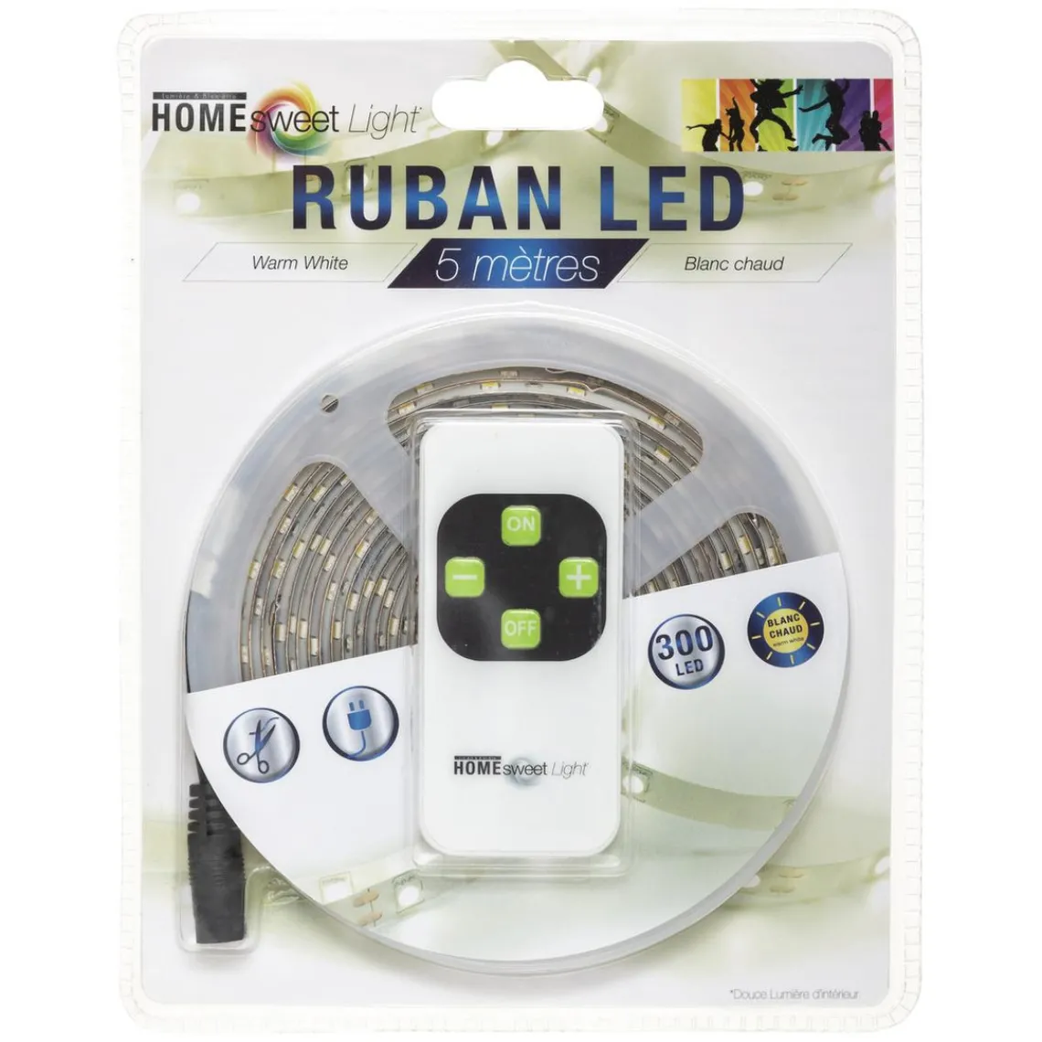 3S. x Home Ruban LED blanc et télécommande Clearance