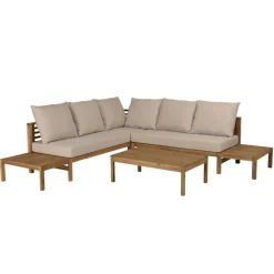 Macabane Salon de jardin 5 places acacia huilé VICK Online