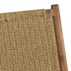 Macabane Salon de jardin 4 places acacia huilé et rotin synthétique VICK Best