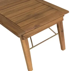 Macabane Salon de jardin 4 places acacia huilé et rotin synthétique VICK Best