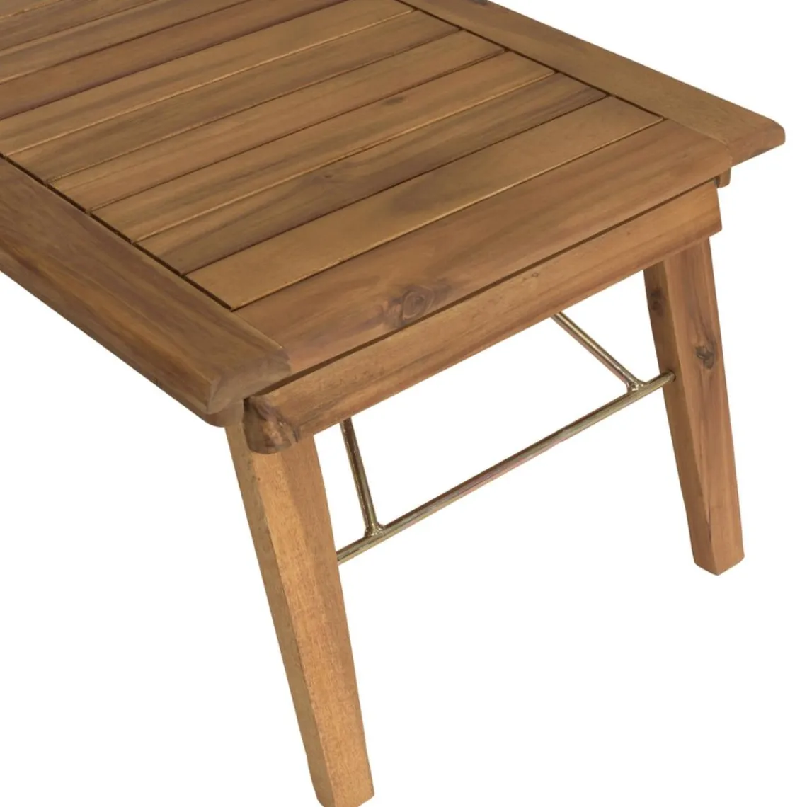 Macabane Salon de jardin 4 places acacia huilé et rotin synthétique VICK Best