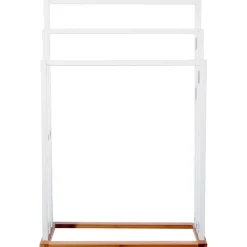 3S. x Home Sèche Serviette en Bambou Blanc Hot