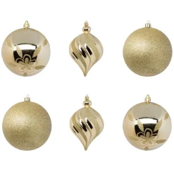 3S. x Home Set 6 boules déco Doré Clearance