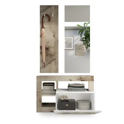 3S. x Home Set 3 pieces meuble d'entrée blanc tons bois Online