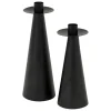 3S. x Home Set de 2 bougeoirs Automne métal noir Online