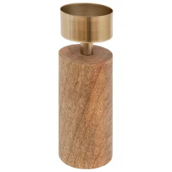 3S. x Home Set de 2 bougeoirs en bois Clearance