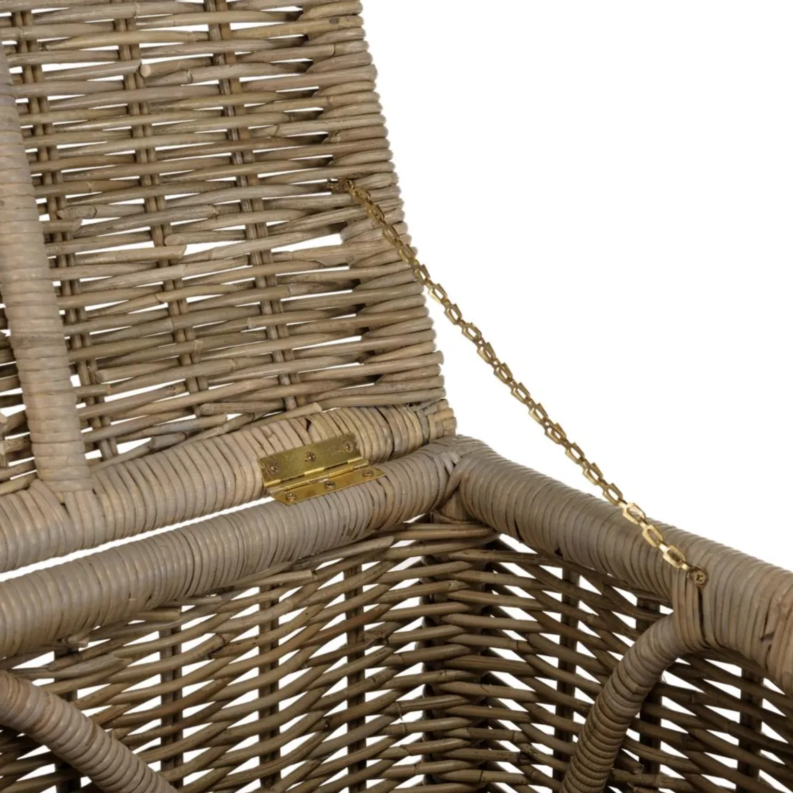 Macabane Set de 2 coffres de rangement rectangulaires en kubu naturel KALLY Discount