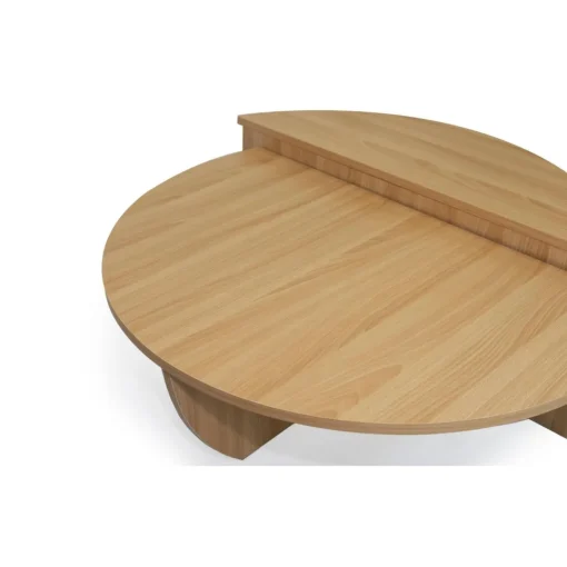 3S. x Home Set de 2 tables basses design Glowik Chène clair Clearance
