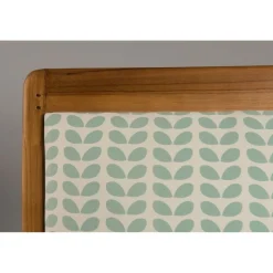 Macabane Sofa en teck et coton imprimé pétales Scandi - imprimé New