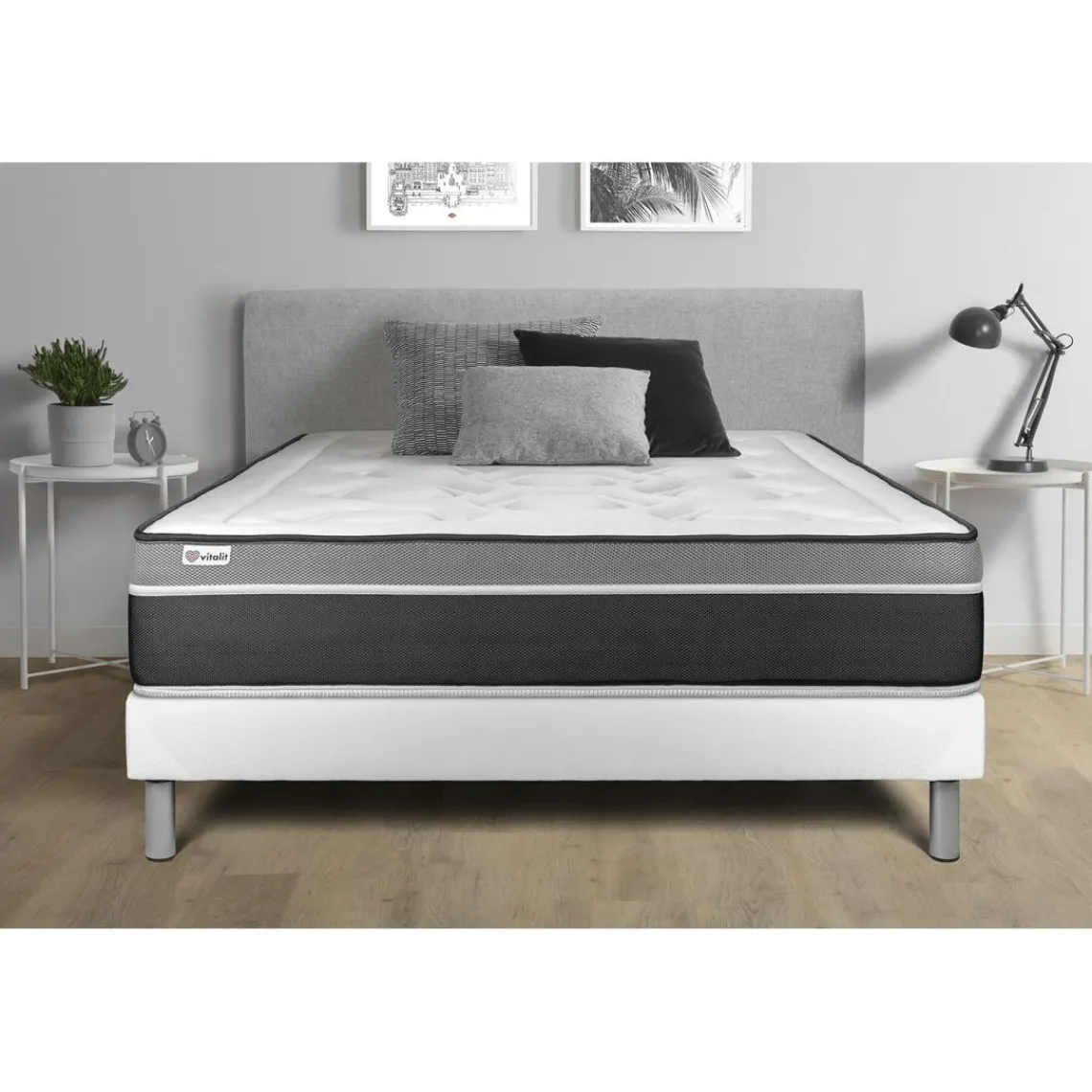 VITALIT Sommier VITALYSOM Blanc New