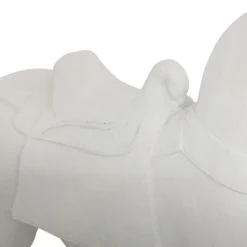 3S. x Home Statue cheval Little cottage Résine Blanc