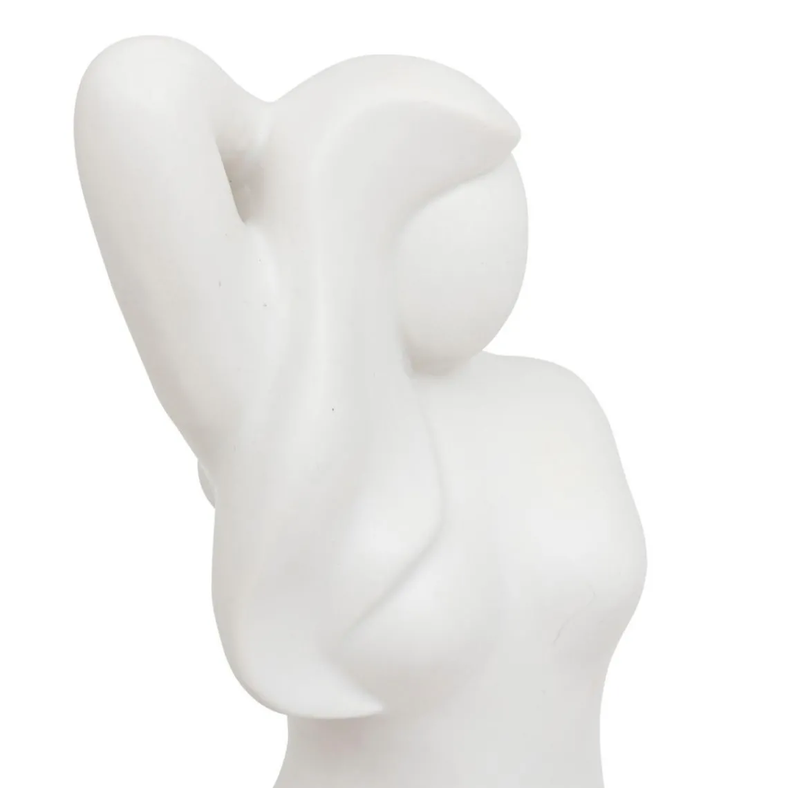 3S. x Home Statue Femme Céramique Sol H28 Blanc Discount