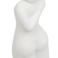 3S. x Home Statue Femme Céramique Sol H28 Blanc Discount