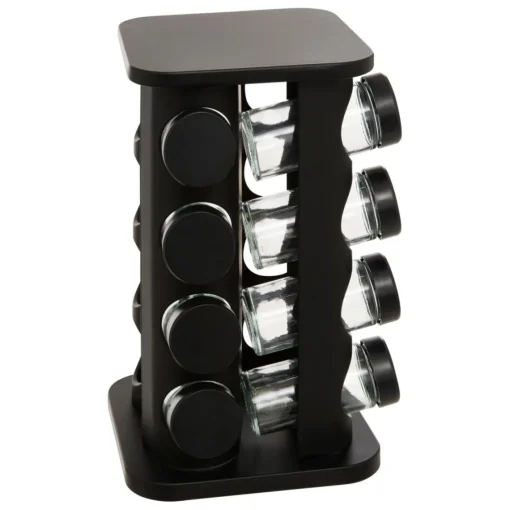 3S. x Home Support à épices 16 emplacements noir New