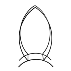 3S. x Home Support pour bois de cheminée noir en métal Clearance