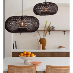 Good & Mojo Suspension Arizona Rotin abat-jour bordeaux Outlet