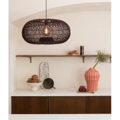 Good & Mojo Suspension Arizona Rotin abat-jour bordeaux New