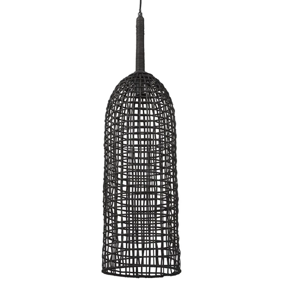 ALTEREGO Suspension 'BENDITO' en rotin noir