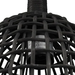 ALTEREGO Suspension 'BENDITO' en rotin noir