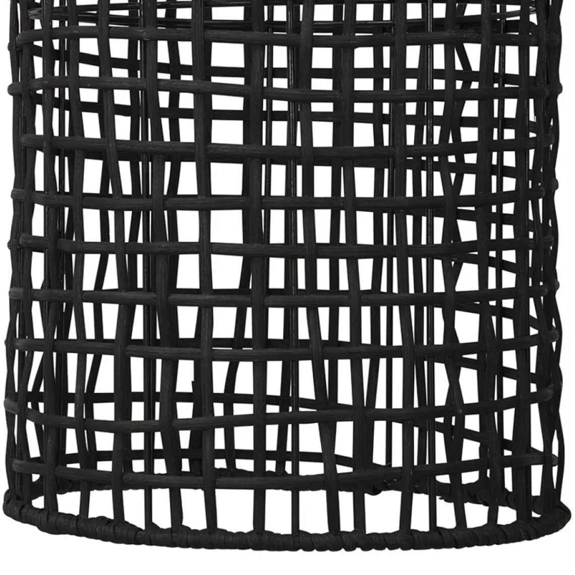 ALTEREGO Suspension 'BENDITO' en rotin noir