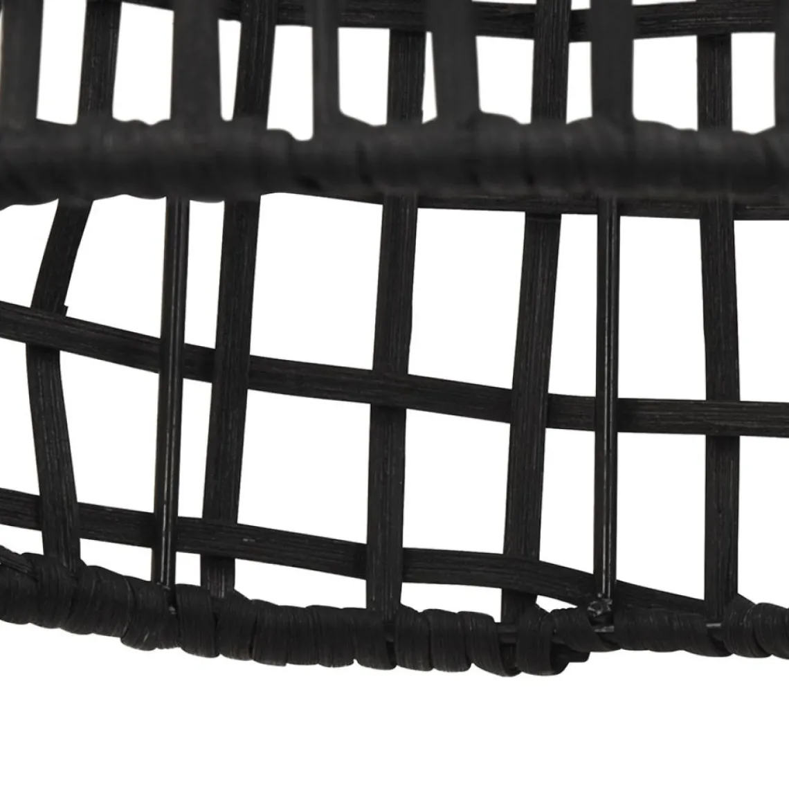 ALTEREGO Suspension 'BENDITO' en rotin noir