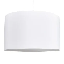 ALTEREGO Suspension 'BUNGEE' ronde avec abat-jour blanc New