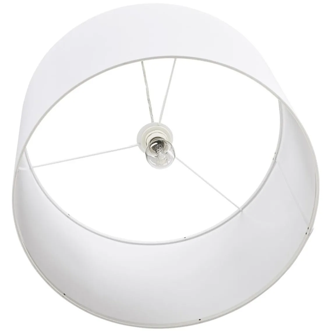 ALTEREGO Suspension 'BUNGEE' ronde avec abat-jour blanc New