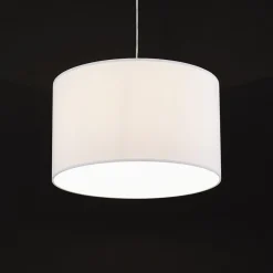 ALTEREGO Suspension 'BUNGEE' ronde avec abat-jour blanc New