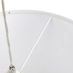 ALTEREGO Suspension 'BUNGEE' ronde avec abat-jour blanc New