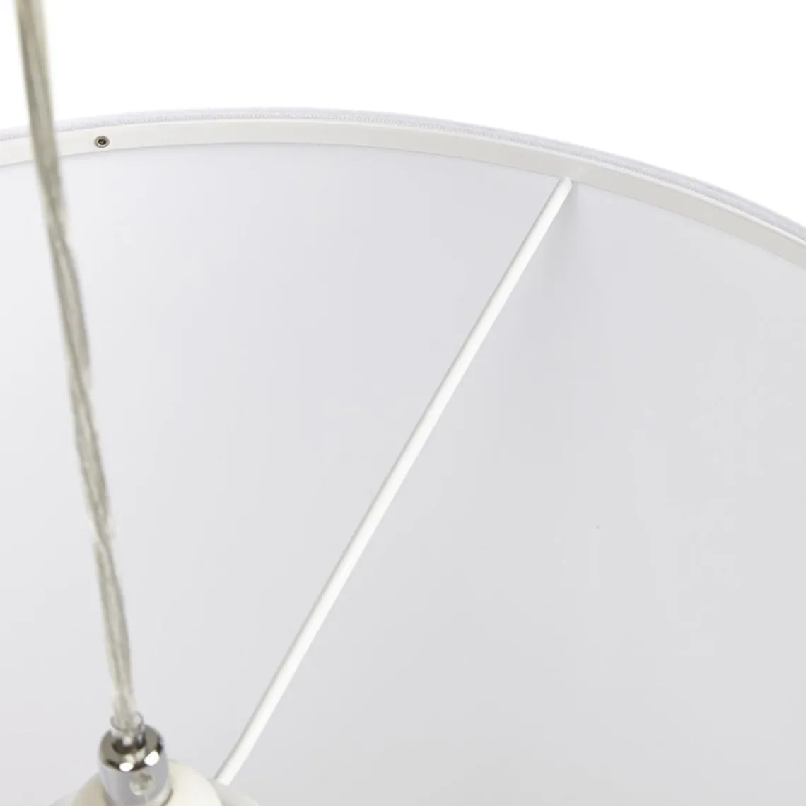 ALTEREGO Suspension 'BUNGEE' ronde avec abat-jour blanc New