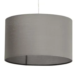 ALTEREGO Suspension 'BUNGEE' ronde avec abat-jour gris