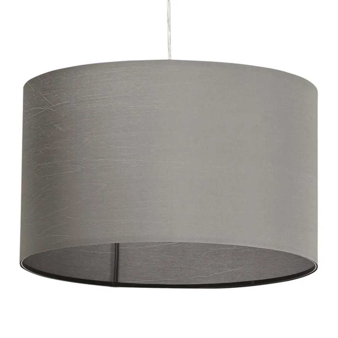 ALTEREGO Suspension 'BUNGEE' ronde avec abat-jour gris