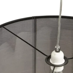 ALTEREGO Suspension 'BUNGEE' ronde avec abat-jour gris