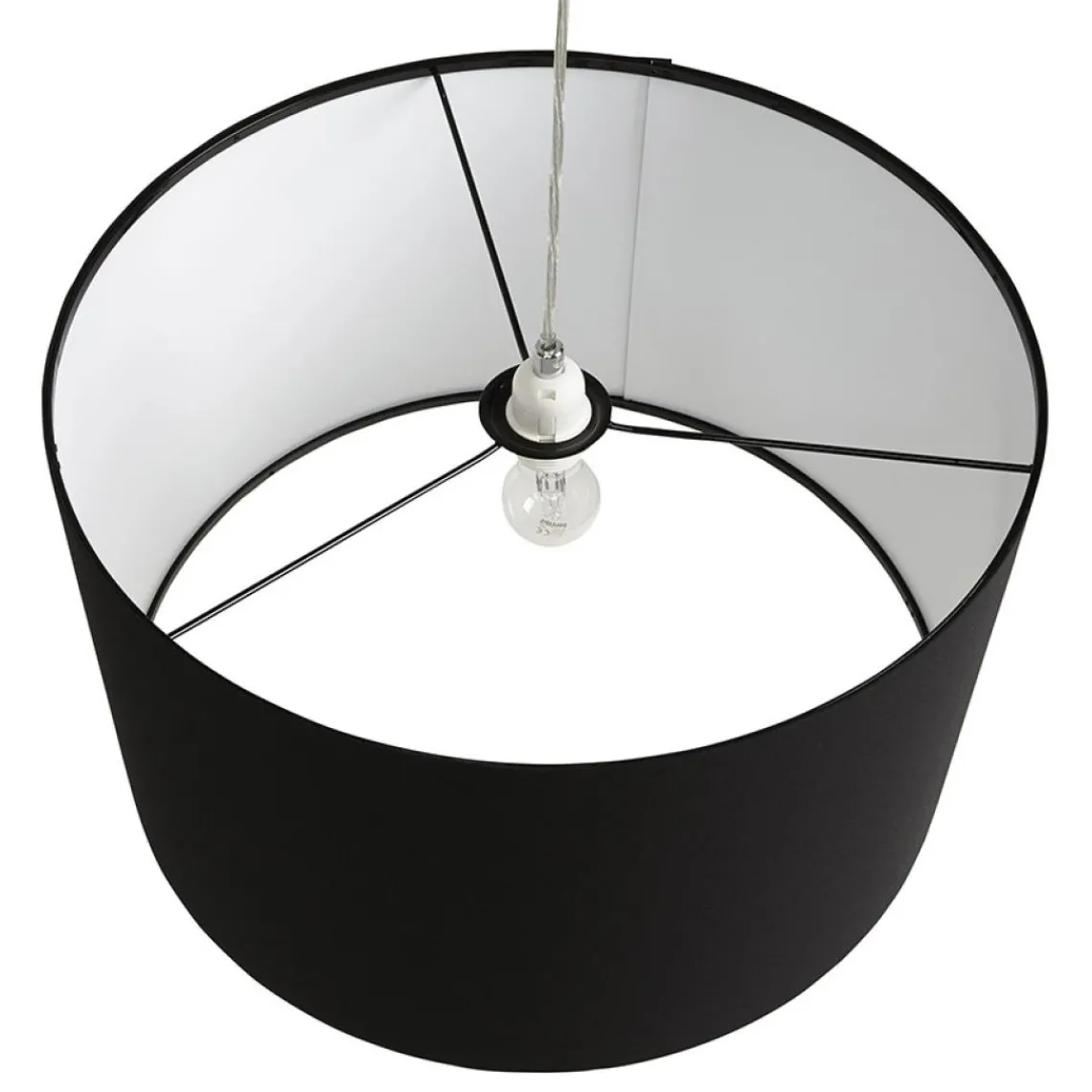 ALTEREGO Suspension 'BUNGEE' ronde avec abat-jour noir Online