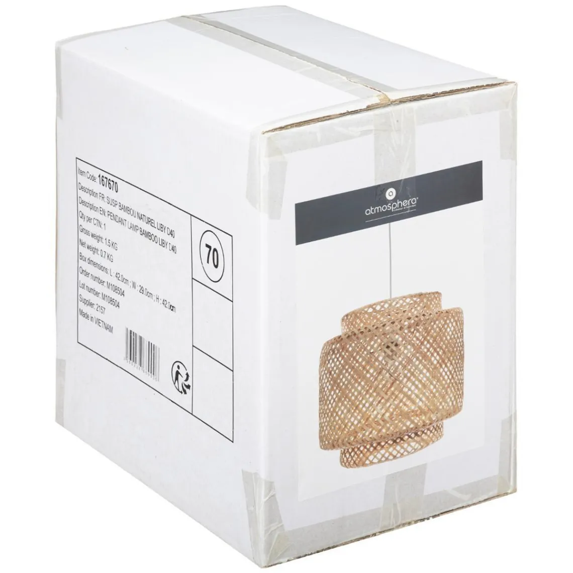 3S. x Home Suspension de Bambou Naturel Liby Hot