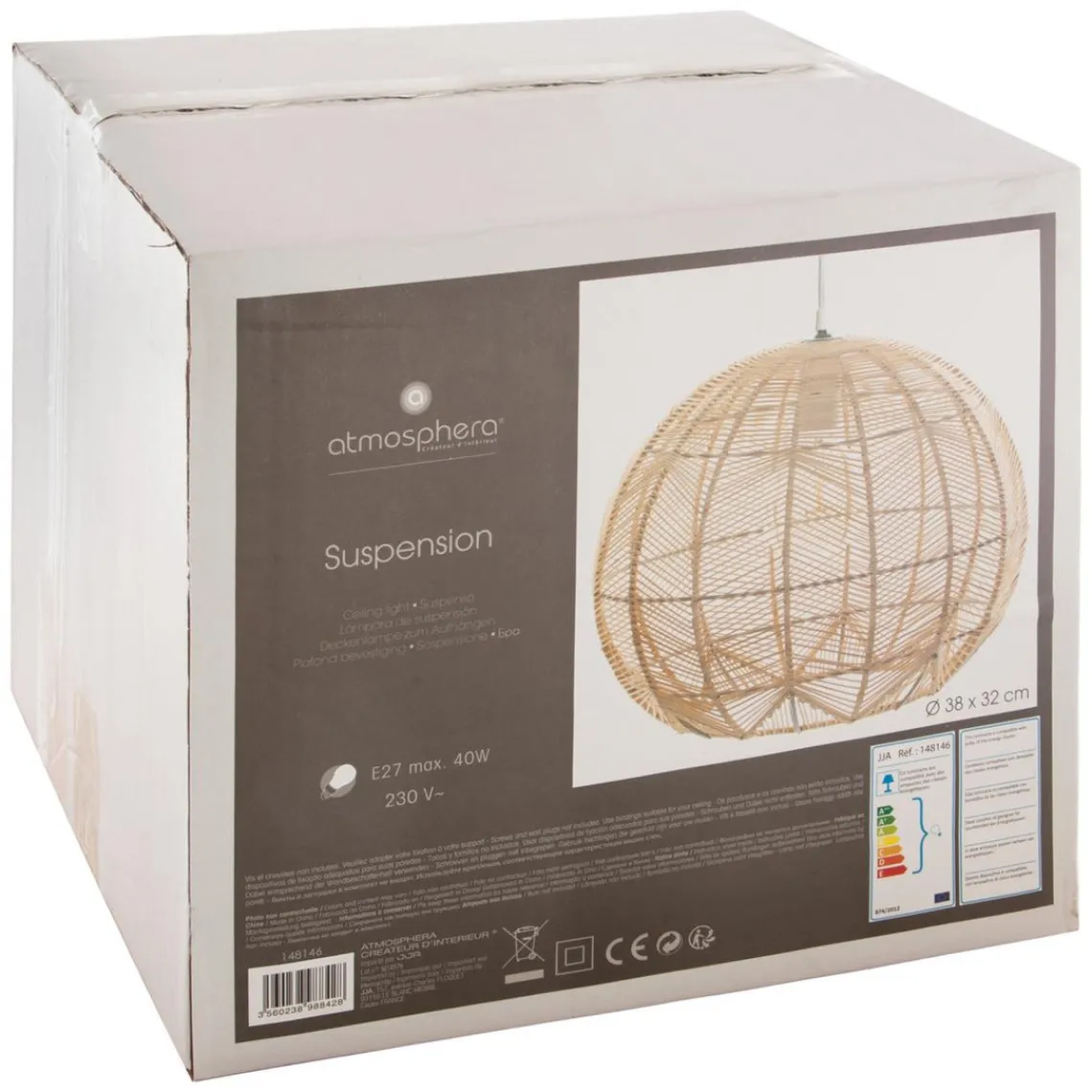 3S. x Home Suspension en rotin D38 Discount