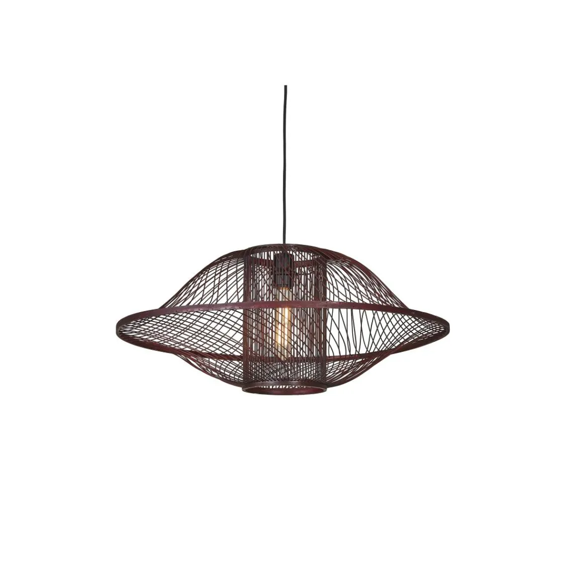Good & Mojo Suspension Maui bambou abat-jour bordeaux Discount